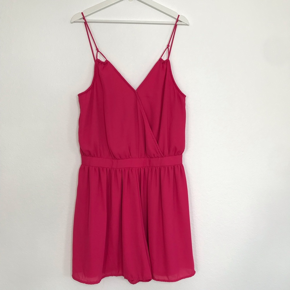Pink Romper Romeo & Juliet Couture Fuschsia Romper